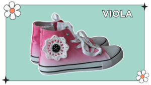 VIOLAT tina crochet flowers for trainer embellishment