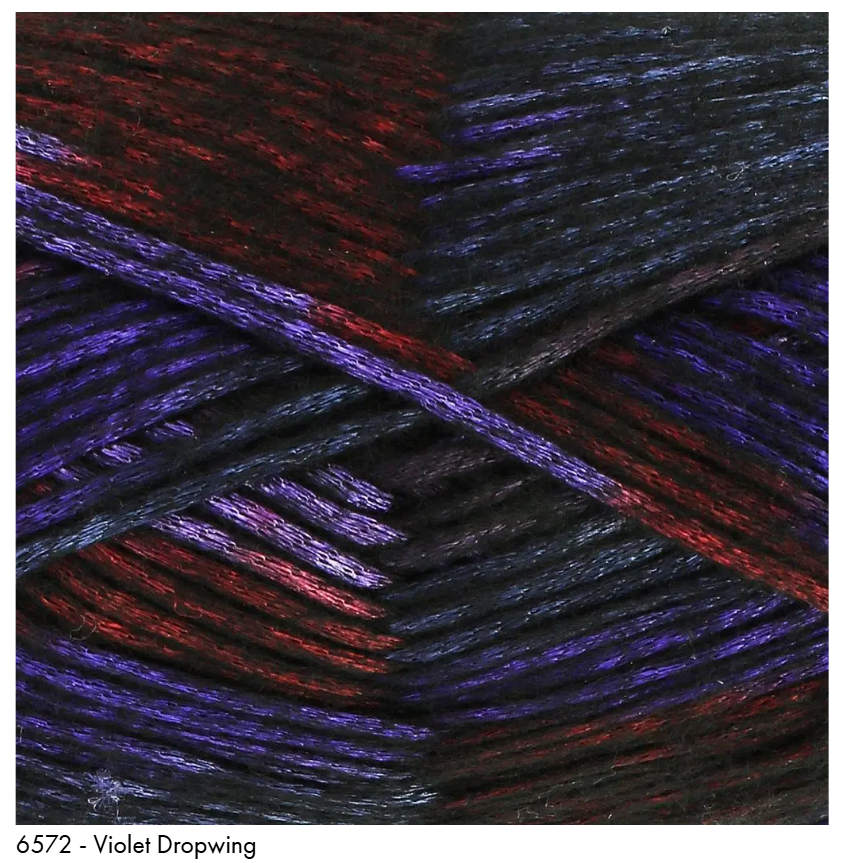 king cole firefly yarn review by jane burns violet dropwing shade