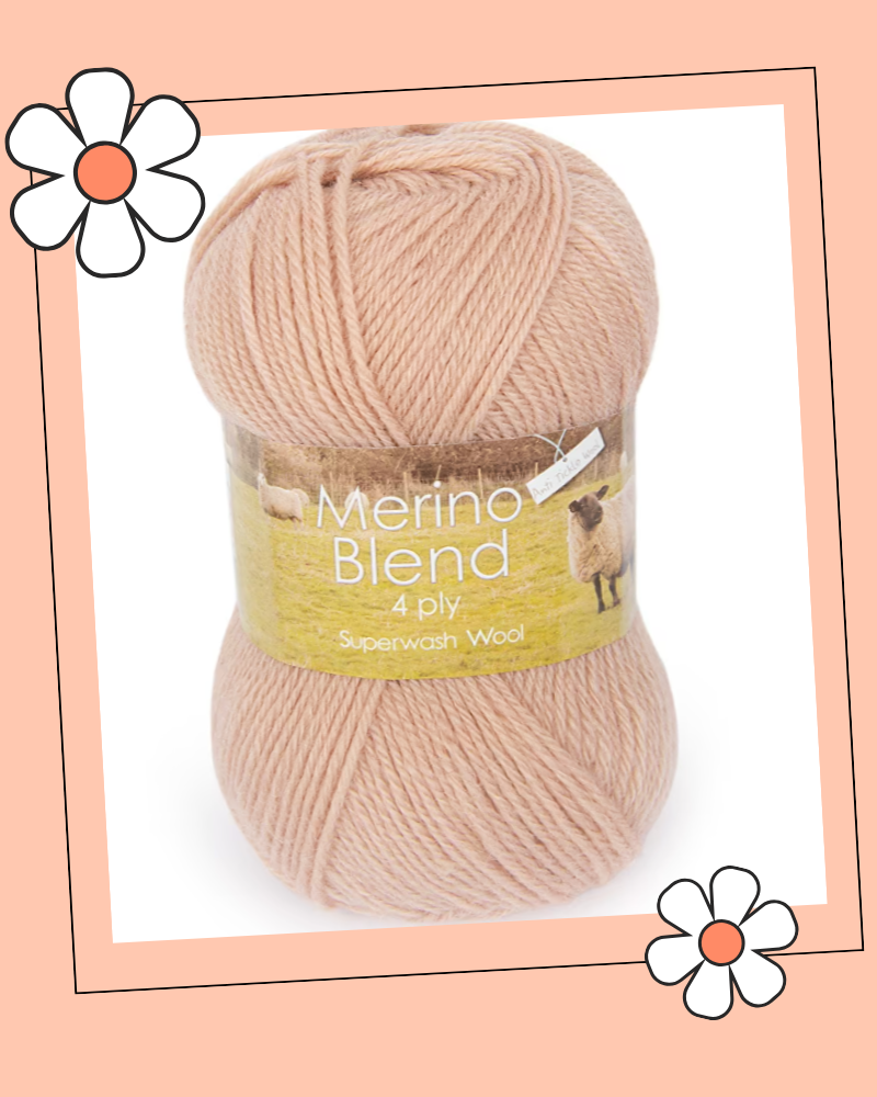 King Cole, Merino Blend 4ply yarn is 100% superwash merino, great natural choice when knitting for babies