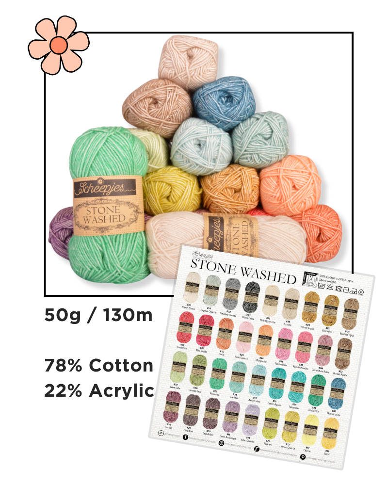 Machine washable yarn options for knitting for babies including cotton acrylic blends