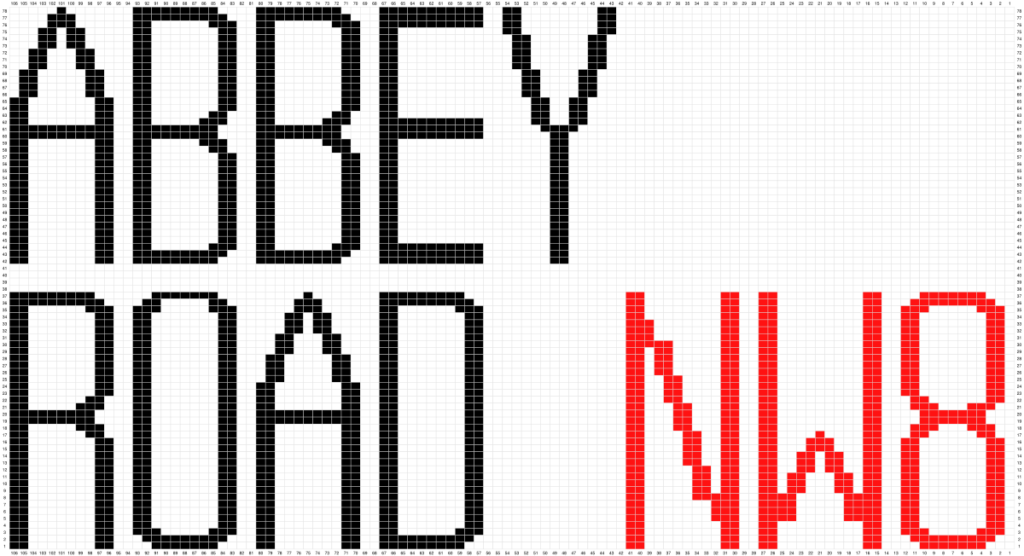Abbey Road Knitting Pattern Chart by Jane Burns